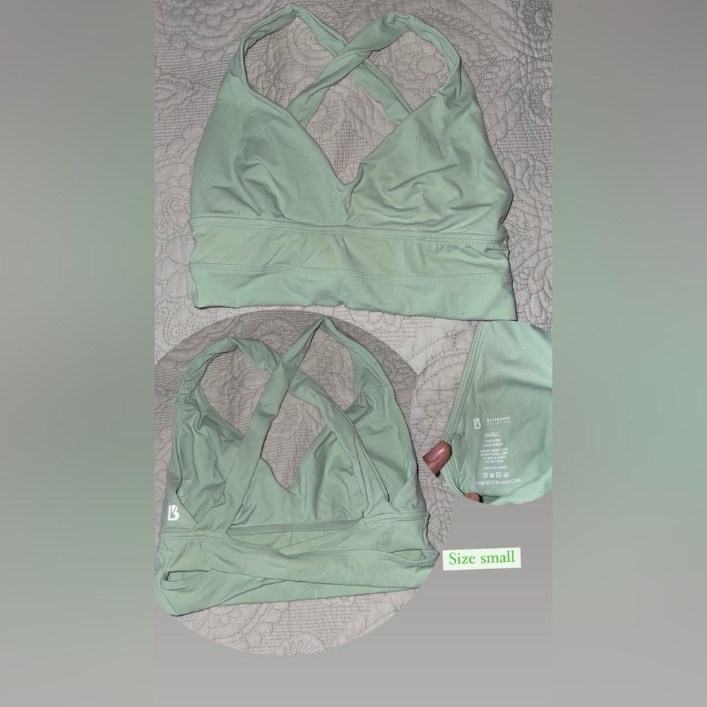 BUFFBUNNY -Alpha sports Bra- Mojave Mint Green size small